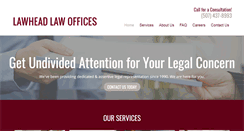 Desktop Screenshot of lawheadlaw.com